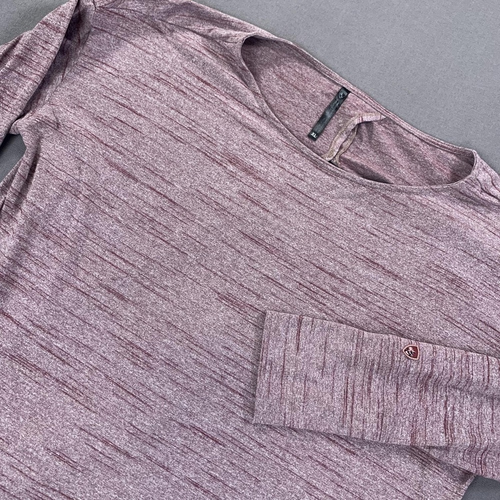 KUHL Intent Krossback Shirt Womens XL Purple Heather Long Sleeve Soft Gym‎ Run